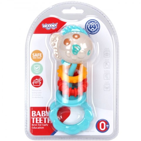 WOOPIE BABY Zabawka Sensoryczna 2w1 Grzechotka Gryzak Woopie Baby WOOPIE BABY Zabawka Sensoryczna 2w1 Grzechotka Gryzak Woopie Baby