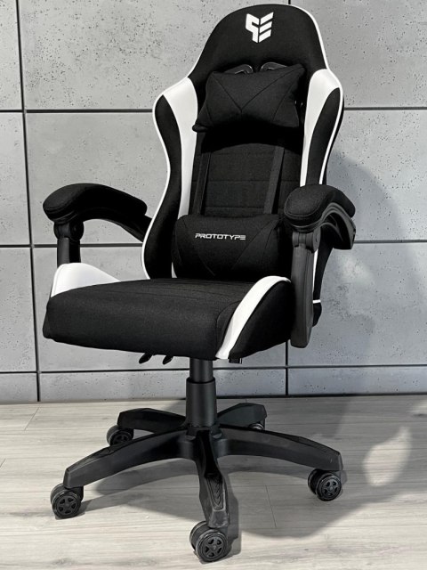 .Fotel obrotowy gamingowy HERO ENZO WHITE FABRIC Prototype