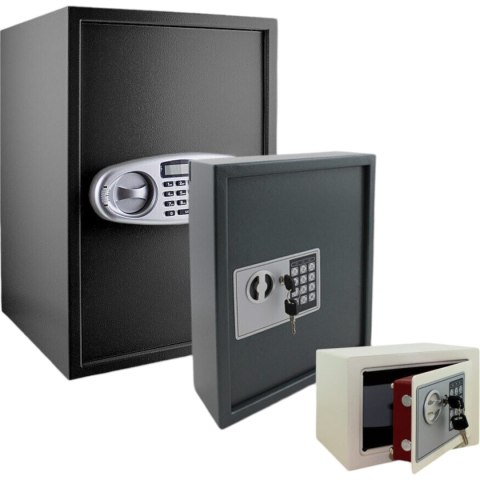 Sejf elektroniczny czarny Bituxx