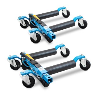 WÓZEK MANEWROWY HYDRAULICZNY POD KOŁA 2 SZTUKI NIEBIESKI BITUXX