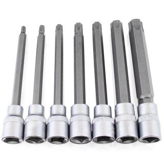 ZESTAW DŁUGICH NASADEK TORX 3/8" T25-T60 110MM BITUXX