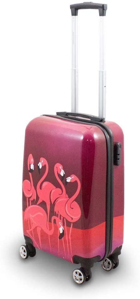 ZESTAW KOMPLET NOWOCZESNYCH WALIZEK 3D PODRÓŻNYCH M L XL WALIZKI FLAMINGO BITUXX