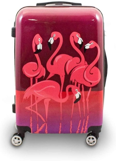 ZESTAW KOMPLET NOWOCZESNYCH WALIZEK 3D PODRÓŻNYCH M L XL WALIZKI FLAMINGO BITUXX