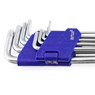 ZESTAW KLUCZY TORX Z KULKĄ T10-T50 9EL. BITUXX