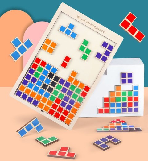 GRA LOGICZNA ZRĘCZNOŚCIOWA PUZZLE TETRIS KLOCKI JHTOY-639 GRA LOGICZNA ZRĘCZNOŚCIOWA PUZZLE TETRIS KLOCKI JHTOY-639