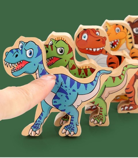 GRA ZRĘCZNOŚCIOWA LOGICZNA KLOCKI BALANSUJĄCE DINOZARY T-REX WIEŻA JHTOY-640 GRA ZRĘCZNOŚCIOWA LOGICZNA KLOCKI BALANSUJĄCE DINOZARY T-REX WIEŻA JHTOY-640