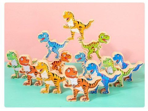 GRA ZRĘCZNOŚCIOWA LOGICZNA KLOCKI BALANSUJĄCE DINOZARY T-REX WIEŻA JHTOY-640 GRA ZRĘCZNOŚCIOWA LOGICZNA KLOCKI BALANSUJĄCE DINOZARY T-REX WIEŻA JHTOY-640