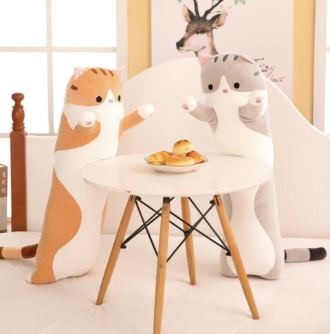 MASKOTKA PLUSZAK PODUSZKA RUDY KOT DŁUGI 70 cm MASKOTKA PLUSZAK PODUSZKA RUDY KOT DŁUGI 70 cm