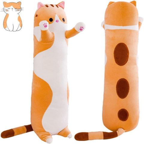 MASKOTKA PLUSZAK PODUSZKA RUDY KOT DŁUGI 70 cm MASKOTKA PLUSZAK PODUSZKA RUDY KOT DŁUGI 70 cm