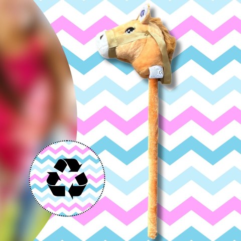 GŁOWA KONIA PLUSZOWA NA KIJU HOBBY HORSE JASNY BRĄZOWY Z DŹWIĘKIEM GŁOWA KONIA PLUSZOWA NA KIJU HOBBY HORSE JASNY BRĄZOWY Z DŹWIĘKIEM