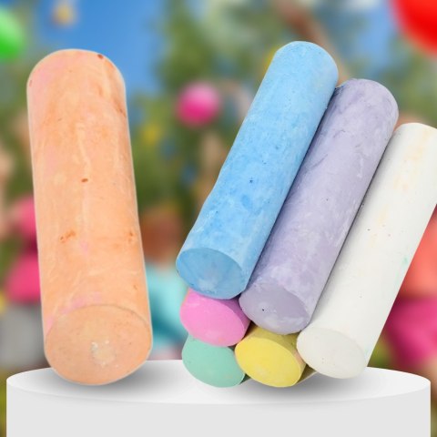 KREDA CHODNIKOWA GRUBA 15 SZT JUMBO W PUDEŁKU Z UCHWYTEM KREDA CHODNIKOWA GRUBA 15 SZT JUMBO W PUDEŁKU Z UCHWYTEM