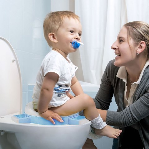 NICEKIDS nocnik antypoślizgowy 3w1 nakładka na wc sedes deskę sedesową niebieski NICEKIDS nocnik antypoślizgowy 3w1 nakładka na wc sedes deskę sedesową niebieski