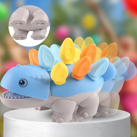 PUZZLE UKŁADANKA DOPASUJ KSZTAŁTY MONTESSORI KSZTAŁTY DINOZAUR SORTER NIEBIESKI PUZZLE UKŁADANKA DOPASUJ KSZTAŁTY MONTESSORI KSZTAŁTY DINOZAUR SORTER NIEBIESKI