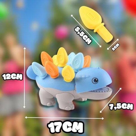 PUZZLE UKŁADANKA DOPASUJ KSZTAŁTY MONTESSORI KSZTAŁTY DINOZAUR SORTER NIEBIESKI PUZZLE UKŁADANKA DOPASUJ KSZTAŁTY MONTESSORI KSZTAŁTY DINOZAUR SORTER NIEBIESKI
