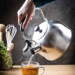 CZAJNIK 2,5L Z GWIZDKIEM KINGHOFF KH-1859 SREBRNY KINGHOFF