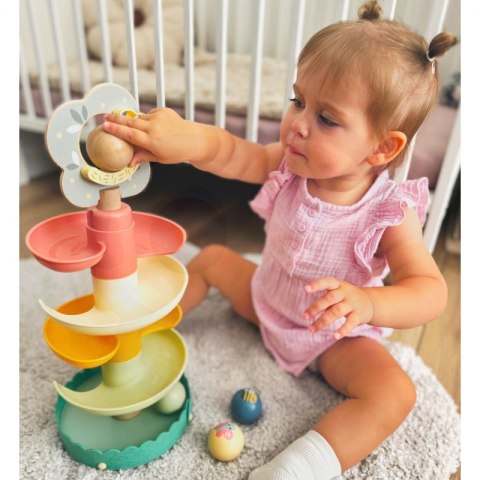 Tooky Toy Drewniany Kulodrom ze Zwierzątkami Tor Kulkowy Spirala + 4 Kulki Tooky Toy Tooky Toy Drewniany Kulodrom ze Zwierzątkami Tor Kulkowy Spirala + 4 Kulki Tooky Toy