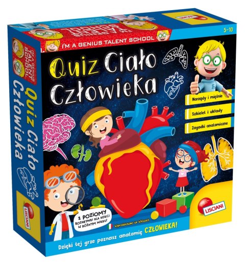 LISCIANI I'M A GENIUS QUIZ - CIAŁO CZŁOWIEKA LISCIANI I'M A GENIUS QUIZ - CIAŁO CZŁOWIEKA