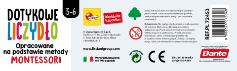 LISCIANI MONTESSORI DOTYKOWE LICZYDEŁKO LISCIANI MONTESSORI DOTYKOWE LICZYDEŁKO
