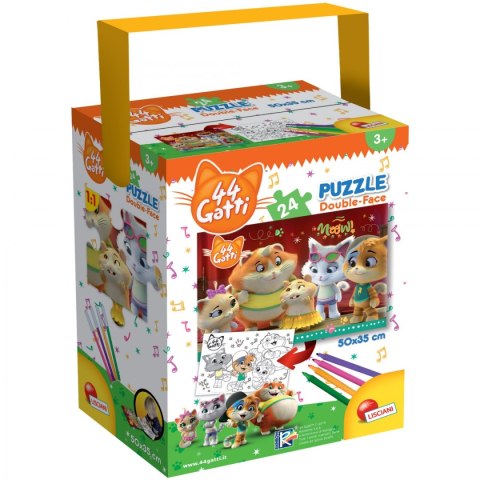 LISCIANI PUZZLE Z RĄCZKĄ MINI 44 KOTY LISCIANI PUZZLE Z RĄCZKĄ MINI 44 KOTY