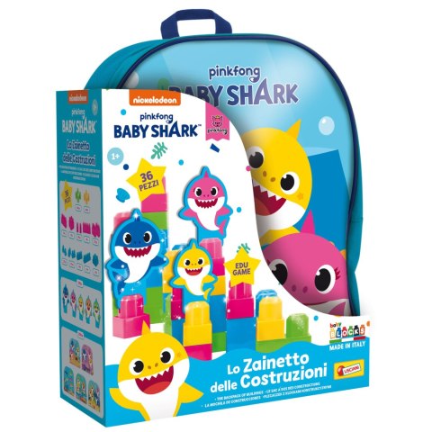 LISCIANI BABY SHARK PLECAK Z KLOCKAMI KONSTRUKCYJNYMI LISCIANI BABY SHARK PLECAK Z KLOCKAMI KONSTRUKCYJNYMI