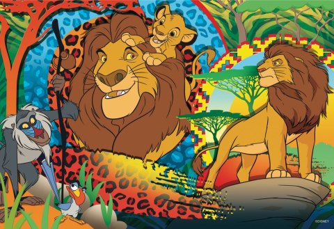 LISCIANI PUZZLE DWUSTRONNE PLUS 24 EL. KRÓL LEW LISCIANI PUZZLE DWUSTRONNE PLUS 24 EL. KRÓL LEW