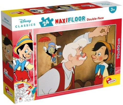 LISCIANI PUZZLE PODŁOGOWE MAXI DWUSTRONNE 24 EL. KLASYKA DISNEYA LISCIANI PUZZLE PODŁOGOWE MAXI DWUSTRONNE 24 EL. KLASYKA DISNEYA