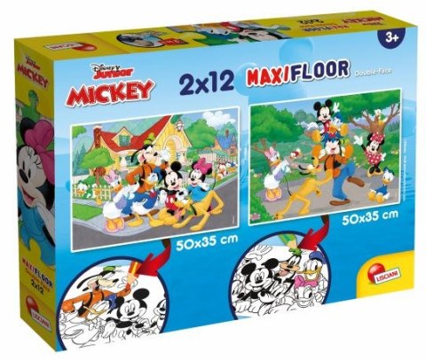 LISCIANI PUZZLE SUPERMAXI 2 x 12 EL. MYSZKA MIKI LISCIANI PUZZLE SUPERMAXI 2 x 12 EL. MYSZKA MIKI