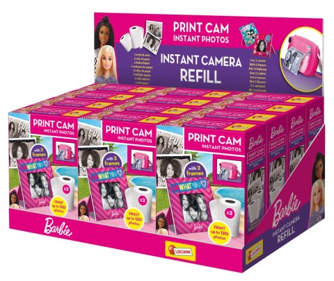 LISCIANI BARBIE PRINT CAM 2 ROLKI DO ZDJĘĆ LISCIANI BARBIE PRINT CAM 2 ROLKI DO ZDJĘĆ
