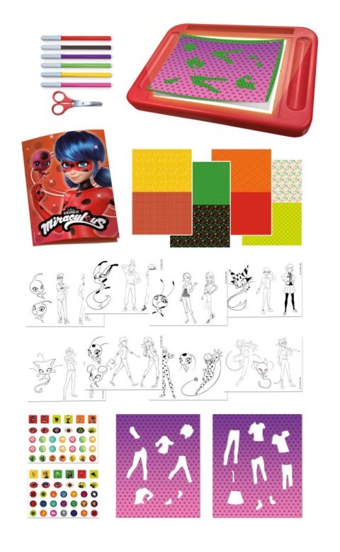 LISCIANI LADYBUG SZKOŁA RYSOWANIA Z TABLICĄ LED LISCIANI LADYBUG SZKOŁA RYSOWANIA Z TABLICĄ LED