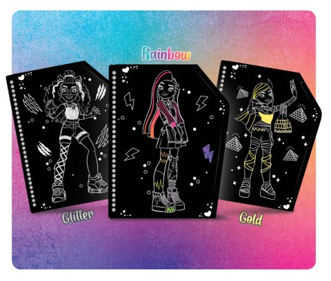 LISCIANI MONSTER HIGH SKETCHBOOK MONSTER HUG SCRATCH REVEAL