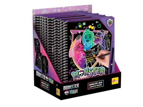 LISCIANI MONSTER HIGH SKETCHBOOK MONSTER HUG SCRATCH REVEAL