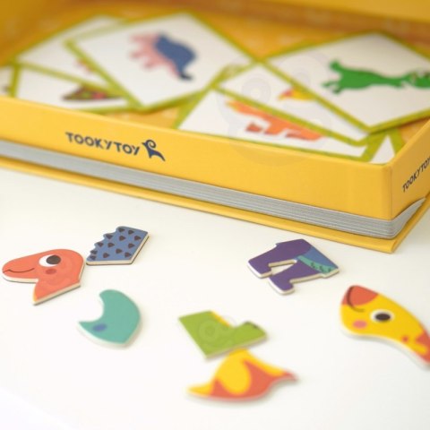 TOOKY TOY Układanka Magnetyczna Dinozaury Puzzle Tooky Toy TOOKY TOY Układanka Magnetyczna Dinozaury Puzzle Tooky Toy