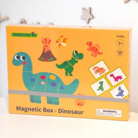 TOOKY TOY Układanka Magnetyczna Dinozaury Puzzle Tooky Toy TOOKY TOY Układanka Magnetyczna Dinozaury Puzzle Tooky Toy