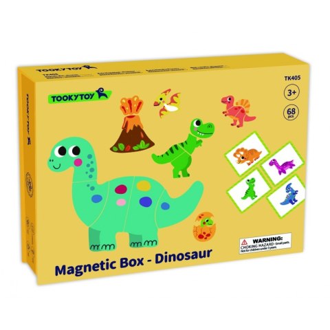 TOOKY TOY Układanka Magnetyczna Dinozaury Puzzle Tooky Toy TOOKY TOY Układanka Magnetyczna Dinozaury Puzzle Tooky Toy