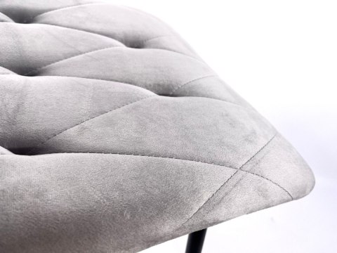 Krzesło tapicerowane BORGO VELVET LIGHT GREY OUTLET Lugano