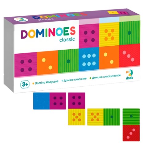 DOMINO KLASYCZNE GRA PLANSZOWA DLA NAJMŁODSZYCH DZIECI KOLOROWE KARTY DOMINO KLASYCZNE GRA PLANSZOWA DLA NAJMŁODSZYCH DZIECI KOLOROWE KARTY