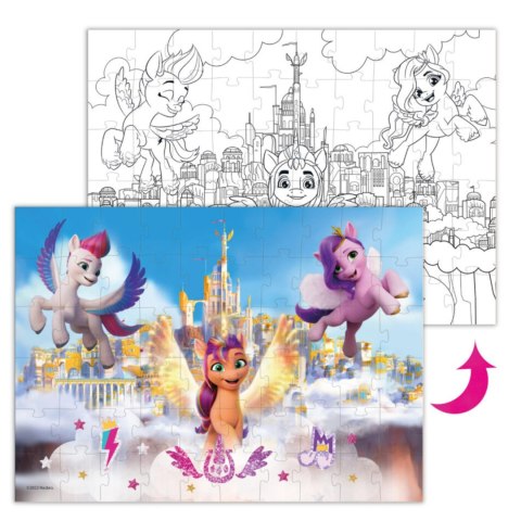 PUZZLE 2w1 MY LITTLE PONY MEGA ZESTAW UKŁADANKA I KOLOROWANKA W JEDNYM PUZZLE 2w1 MY LITTLE PONY MEGA ZESTAW UKŁADANKA I KOLOROWANKA W JEDNYM