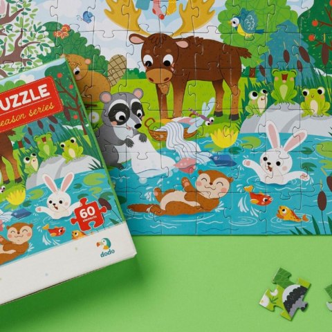 PUZZLE LETNIE DNI 60 ELEMENTÓW UROCZA KOLOROWA UKŁADANKA DLA NAJMŁODSZYCH