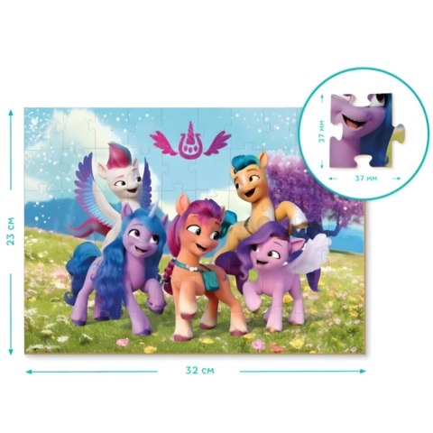PUZZLE MY LITTLE PONY 60 ELEMENTÓW UROCZA UKŁADANKA DLA DZIECI KUCYKI