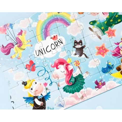 PUZZLE PRZYGODA JEDNOROŻCA 30 ELEMENTÓW KOLOROWA UKŁADANKA DLA NAJMŁODSZYCH PUZZLE PRZYGODA JEDNOROŻCA 30 ELEMENTÓW KOLOROWA UKŁADANKA DLA NAJMŁODSZYCH