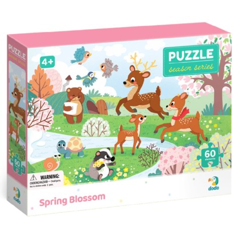 PUZZLE WIOSENNE KWIATY 60 ELEMENTÓW KOLOROWA UKŁADANKA DLA NAJMŁODSZYCH