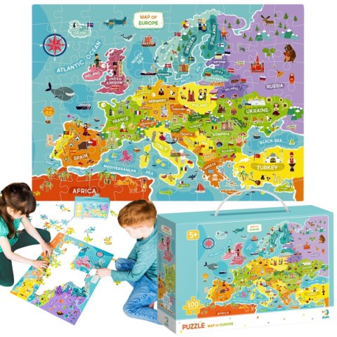 Puzzle Mapa Europy 0124 Puzzle Mapa Europy 0124