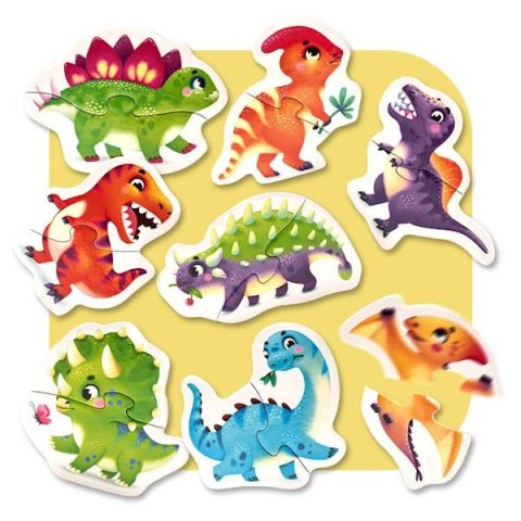 PUZZLE ZESTAW DO UKŁADANIA DINOZAURY ZWIERZĘTA KOLOROWE ELEMENTY PUZZLE ZESTAW DO UKŁADANIA DINOZAURY ZWIERZĘTA KOLOROWE ELEMENTY