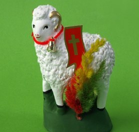 Baranek wielkanocny z gipsu | ''7'' Baranek wielkanocny z gipsu | ''7''