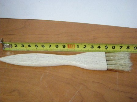 Pędzel płaski wąski do ciast z naturalnym włosiem 20 cm. L49 Pędzel płaski wąski do ciast z naturalnym włosiem 20 cm. L49
