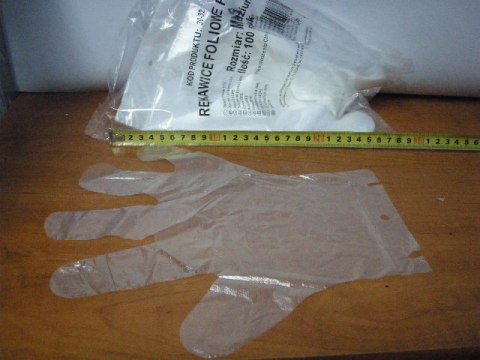 Rękawice foliowe HDPE 100szt Rękawice foliowe HDPE 100szt