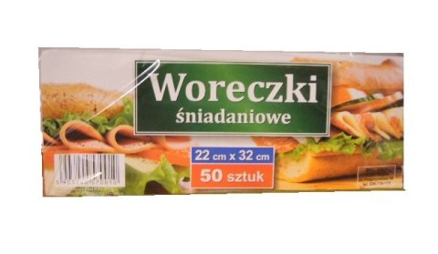 Woreczki śniadaniowe 50 szt 22 x 32 cm Woreczki śniadaniowe 50 szt 22 x 32 cm