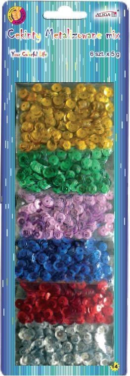 Cekiny metalizowane 6szt. | MT-6353 Cekiny metalizowane 6szt. | MT-6353