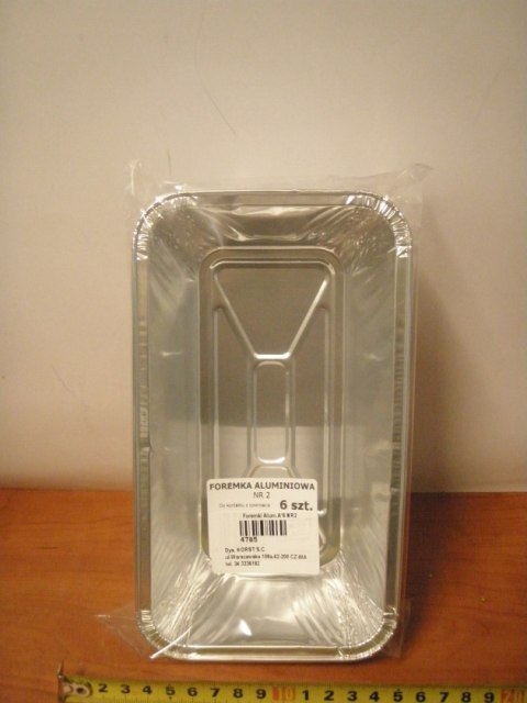 Foremki aluminiowe 12x21x6cm A'6 NR2 Foremki aluminiowe 12x21x6cm A'6 NR2