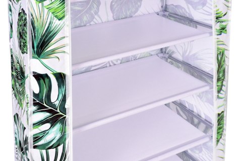 SZAFKA TEKSTYLNA NA BUTY LEA MONSTERA BIAŁO-ZIELONA